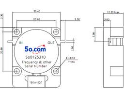 200-3600MHz Drop-In Isolator