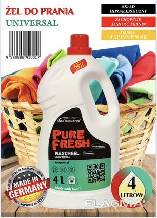 Pure Fresh 4l je deterdžent za pranje veša od strane ugledne kompanije Global Chemia Group