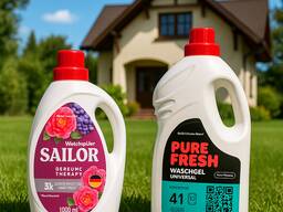 PURE FRESH – Гел за перење и омекнувач 4L | Производител од Полска | Извоз и Private Label